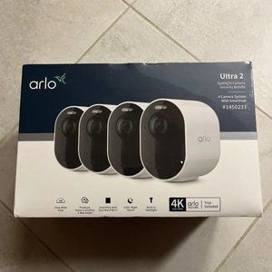 NIB. UNOPENED! Arlo 4K Ultra 2 Spotlight Camera Wire Free Security System-4 Pk